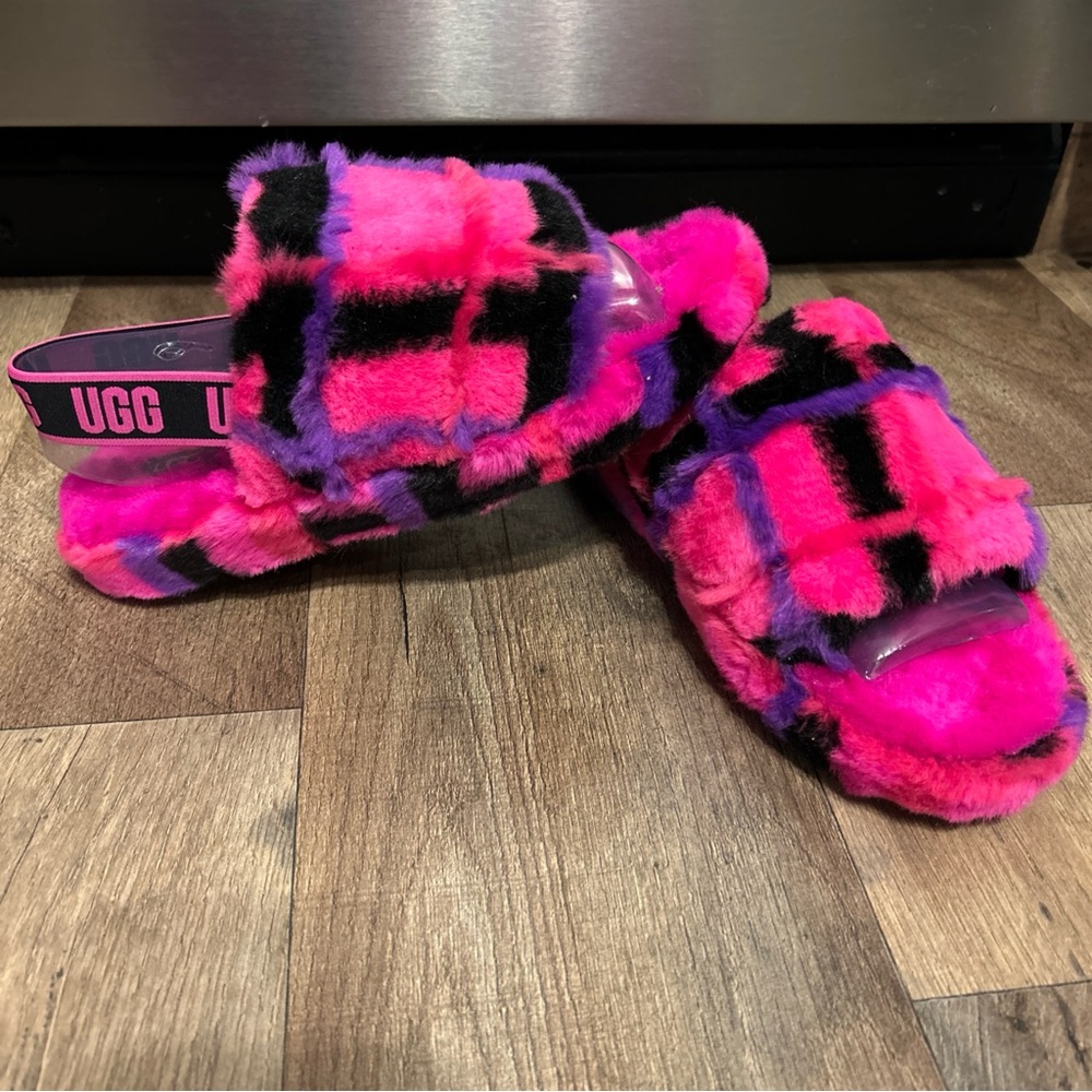 UGG Pink Fluff Yeah Slippers
